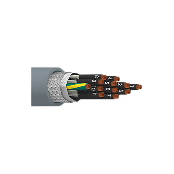 Alpha Wire 901612CY SL001 Cable 12Cond 16Awg Shld Feet | American Cable Assemblies