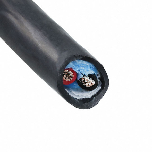 Alpha Wire 25062 BK005 Cable 2Cond 18Awg Black 100' | American Cable Assemblies