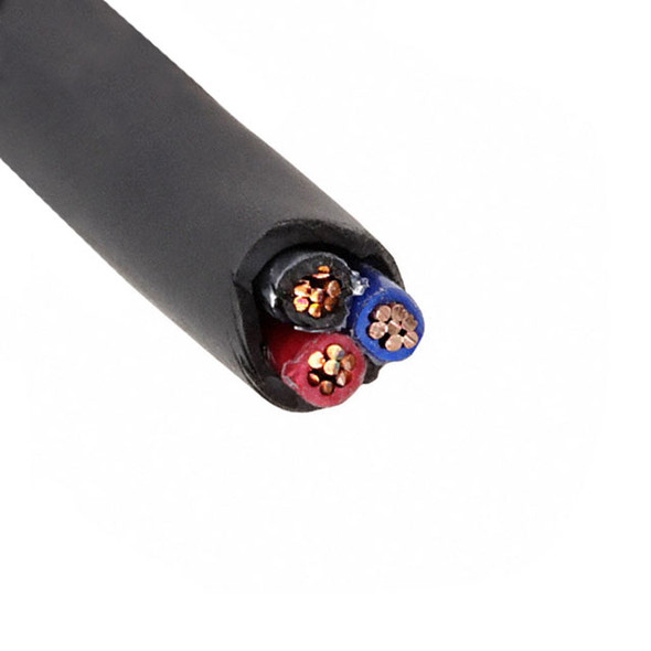 Alpha Wire M3903 BK005 Cable 3Cond 10Awg Black 100' | American Cable Assemblies