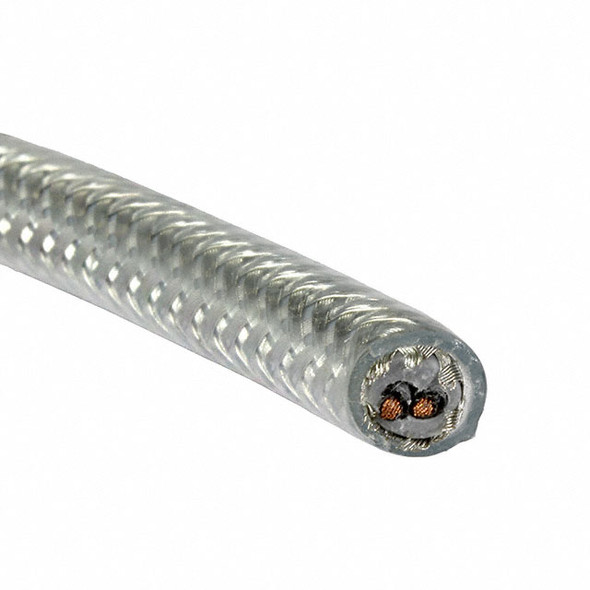 Alpha Wire 470025CY CL033 Cable 2Con 21Awg Clear Shld 100M | American Cable Assemblies