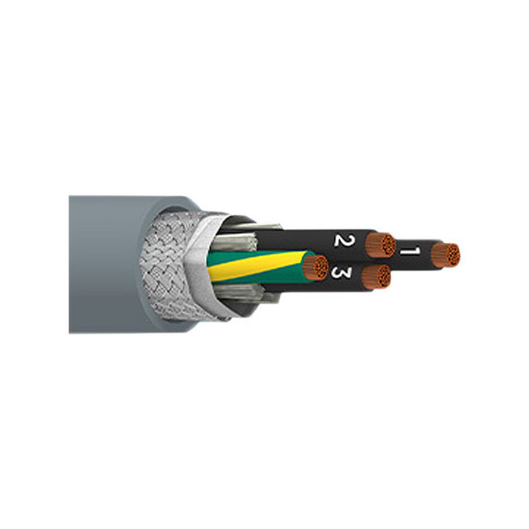 Alpha Wire 901404CY SL005 Cable 4Con 14Awg Slate Shld 100' | American Cable Assemblies