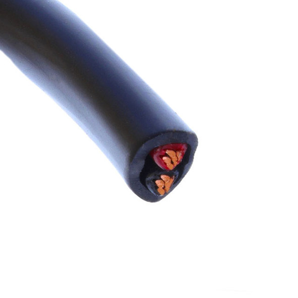 Alpha Wire M3845 BK005 Cable 2Cond 14Awg Black 100' | American Cable Assemblies