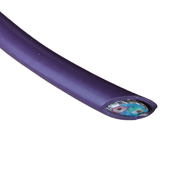 Alpha Wire 6462 VI005 Cable 2Cond 22Awg Vio Shld 100' | American Cable Assemblies