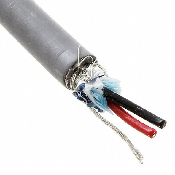 Alpha Wire 86601CY SL005 Cable 2Con 24Awg Slate Shld 100' | American Cable Assemblies
