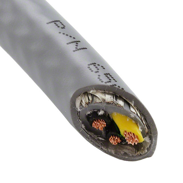 Alpha Wire 65803CY SL005 Cable 3Con 18Awg Slate Shld 100' | American Cable Assemblies