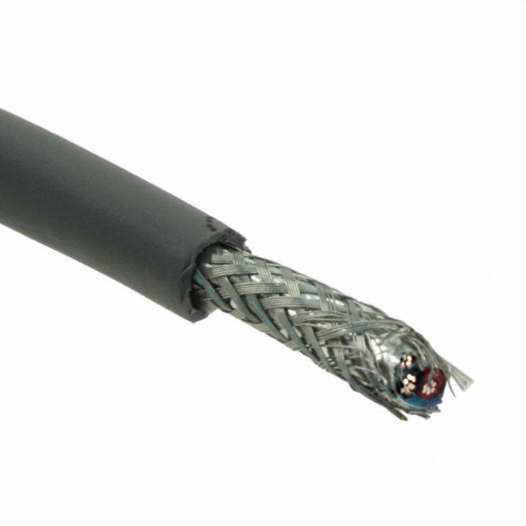 Alpha Wire 5152C SL002 Cable 2Con 20Awg Slate Shld 500' | American Cable Assemblies