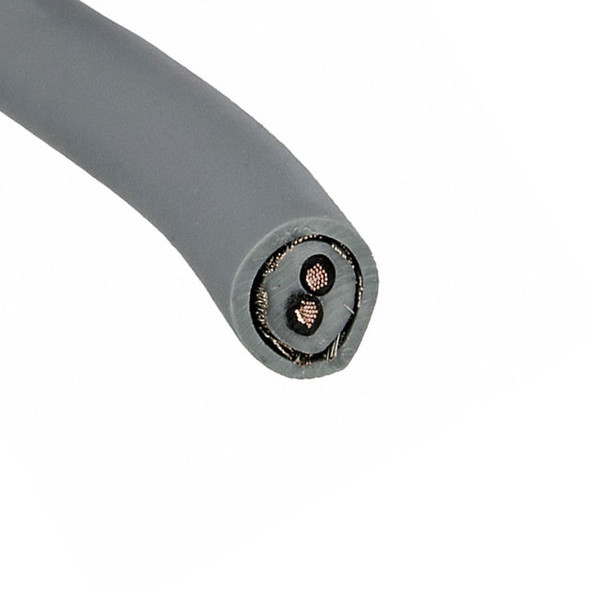 Alpha Wire 470025CY GE033 Cable 2Cond 21Awg Gray Shld 100M | American Cable Assemblies