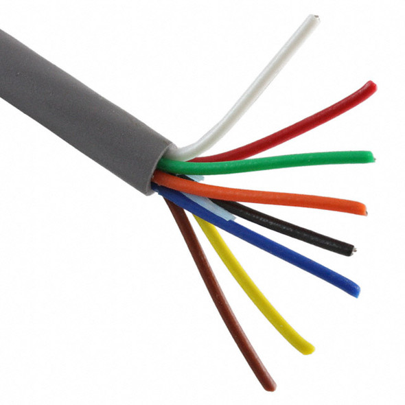 Alpha Wire 1178L SL002 Cable 8Cond 22Awg Slate 500' | American Cable Assemblies