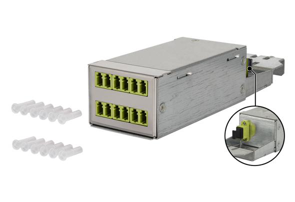 Metz Connect 130D218JM0000B DCCS Module OM5 6xLC-Duplex/1xMTP-M, type B | American Cable Assemblies