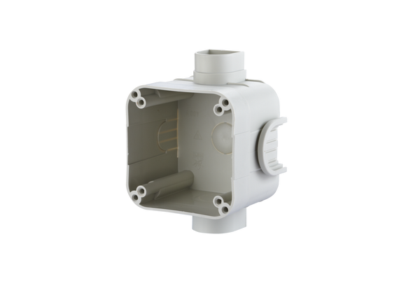 Metz Connect 1309441903-I Flush mounted built-in outlet gray | American Cable Assemblies
