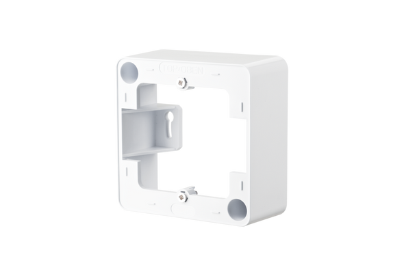Metz Connect 130829-4327-I Surface mount frame 85 x 85 x 43 mm - single, traffic white | American Cable Assemblies
