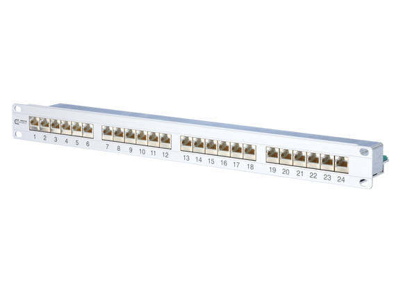 Metz Connect 130855-E E-DAT C6 24x8(8) 1RU LSA Cat.6 patch panel | American Cable Assemblies