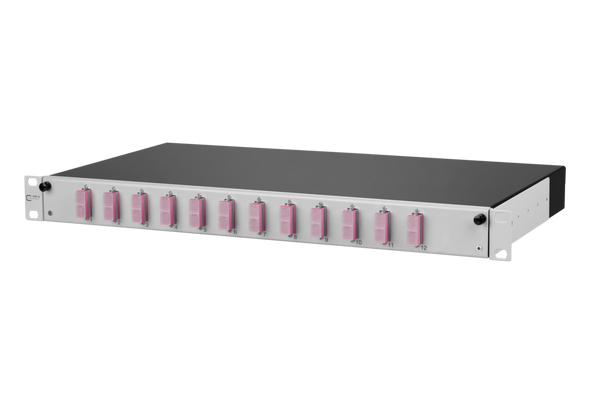 Metz Connect 150260BB12-F OpDAT slide patch panel VIK 12xSC-D OM4 | American Cable Assemblies