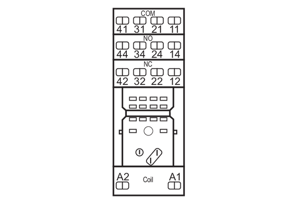 Metz Connect 110185. Socket 14 poles with spring-loaded terminals