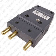 Bates AC Plug 100M Stage Pin Male 100 Amp 125/250 Volt - Gray