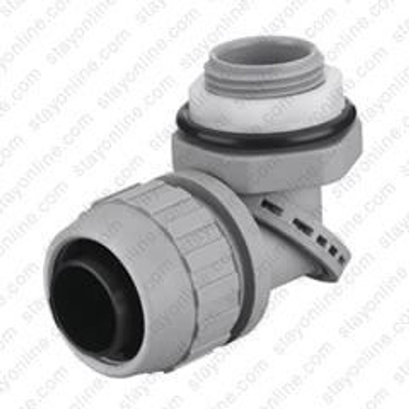 HUBBELL PS0389NGY Non-metallic liquidtight Conduit Fitting Multi-Angle 3/8 Inch Gray