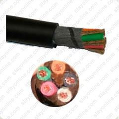 General Cable 81665.99.01 Cord Bulk 2x5c W 90* 2000 Volt 1 Foot Length Black UL - Flexible Cord