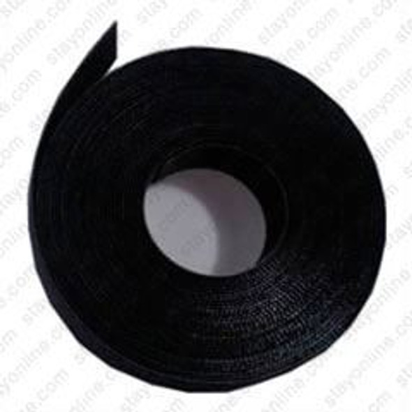 Velcro One Wrap - .75 inch x15 feet Bulk Hook and Loop Cable Harness Wrap - Black