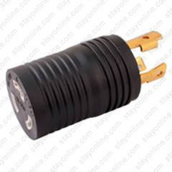 NEMA L6-30 Male Plug to L6-20 Connector - Block Plug Adapter