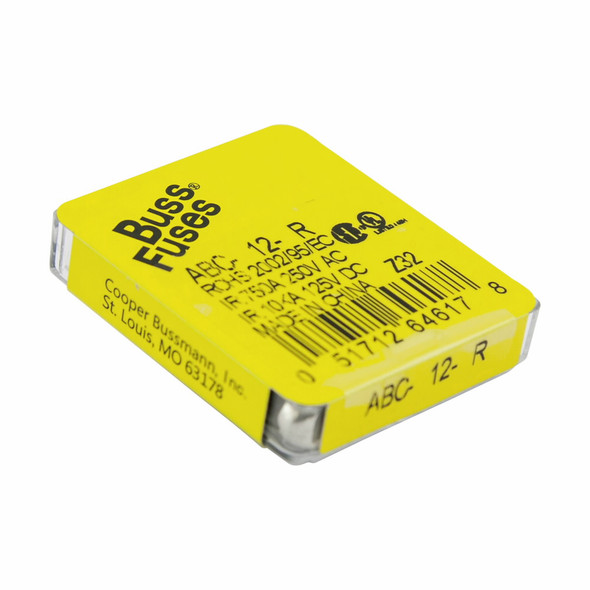 Bussmann ABC-12-R Fast Acting Fuse | American Cable Assemblies