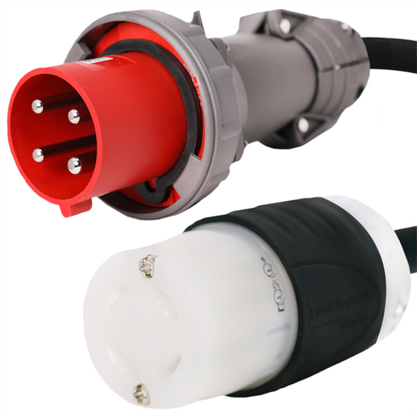 Iron Box IBX-2639 430P7W to NEMA L16-30R Plug Adapter Power Cord | American Cable Assemblies