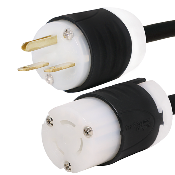 Iron Box IBX-5755 6-15P to L6-15R Plug Adapter Power Cord | American Cable Assemblies