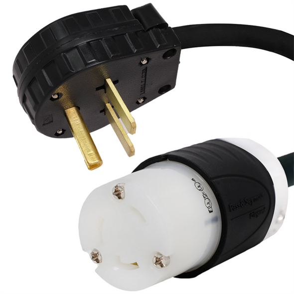 Iron Box IBX-5860 6-30P to L6-30R Plug Adapter Power Cord | American Cable Assemblies