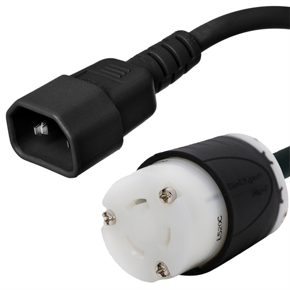 Iron Box IBX-3804 C14 to L5-20R Plug Adapter Power Cord | American Cable Assemblies