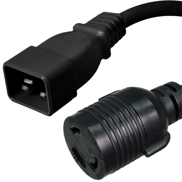 Iron Box IBX-1684 C20 to L6-30R Plug Adapter Power Cord | American Cable Assemblies