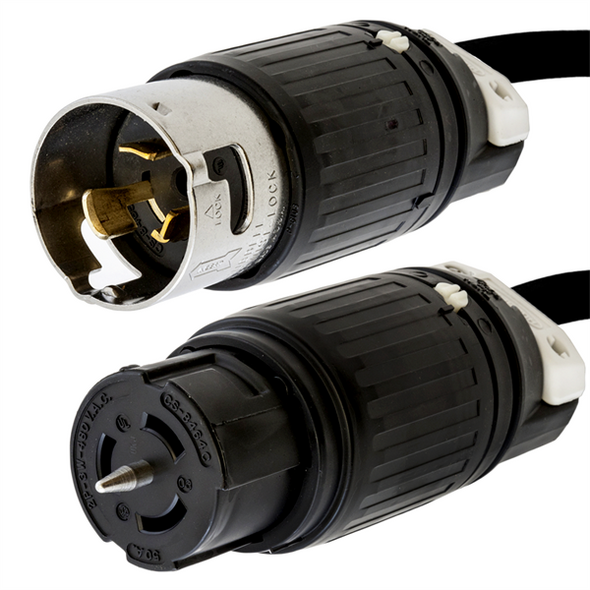 Iron Box IBX-7921-XX CS8465C to CS8464C Extension Cords, 50A, 480V, 6/3 SOOW | American Cable Assemblies