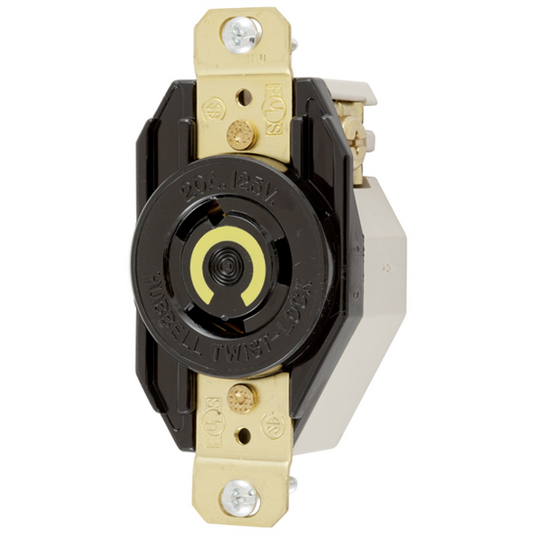 Iron Box HBL2310 Hubbell HBL2310 L5-20R Twist-Lock Receptacle | American Cable Assemblies