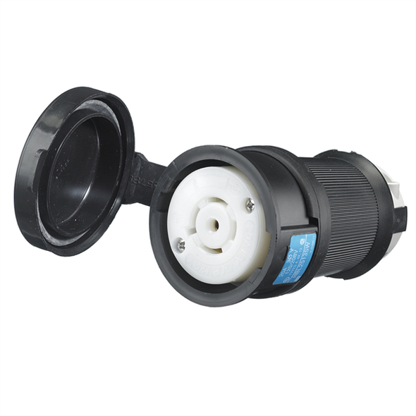Iron Box HBL2513SW Hubbell HBL2513SW L21-20R Twist-Lock® Shrouded Watertight Connector, 20A, 3ØY, 120/208V | American Cable Assemblies
