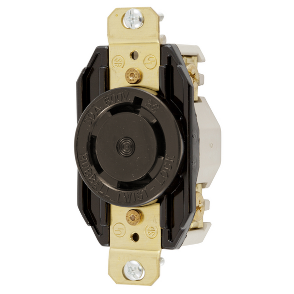 Iron Box HBL2740 Hubbell HBL2740 L17-30R Twist-Lock® Receptacle Rated for 30A/600V | American Cable Assemblies