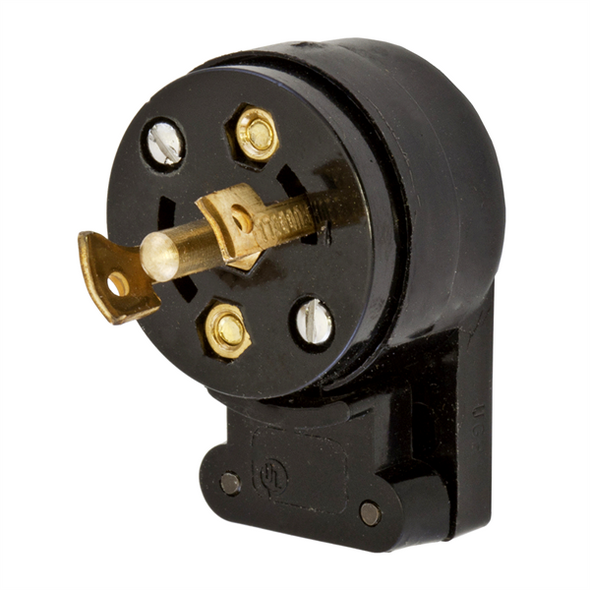 Iron Box HBL7432 Hubbell HBL7432 ML-3P Angled Midget Twist-Lock® Plug 15A, 125/250V | American Cable Assemblies