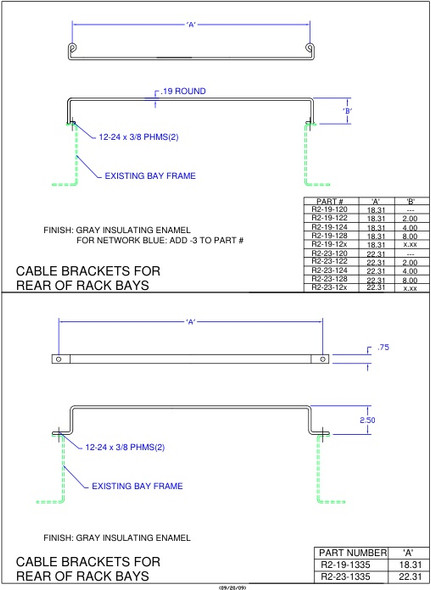 Moreng Telecom R2-23-125 Cable Tie Bar Kit | American Cable Assemblies