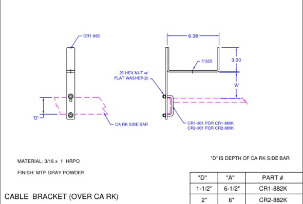 Moreng Telecom CR2-884K2 Horn Kit - 2.0" X 8.25" - (Pr) | American Cable Assemblies