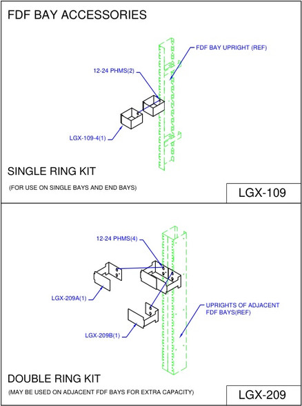 Moreng Telecom LGX-209 Front Jumper  Retainer Bracket | American Cable Assemblies