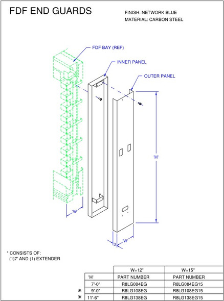 Moreng Telecom R8LG138EG Fdf End Guard | American Cable Assemblies