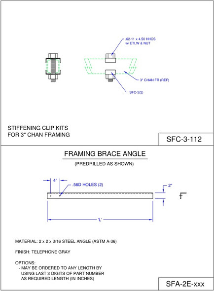 Moreng Telecom SFC-3-112 Stiffening Clip Kits | American Cable Assemblies