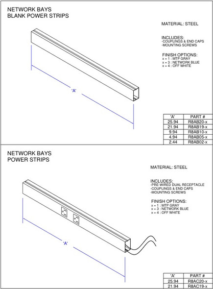 Moreng Telecom R8AC19-1 Ntwk A/C Raceway | American Cable Assemblies