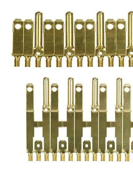 Heyco 5797 Terminals BLDE ML TAB GRND PIN FLAT 18-14 BRASS | American Cable Assemblies