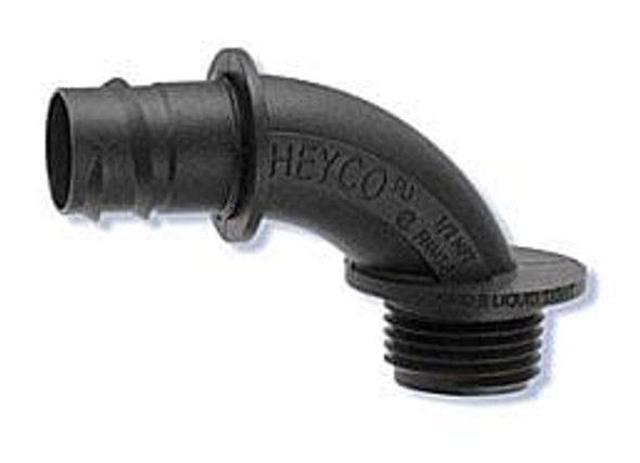 Heyco 8503 Conduit Fittings & Accessories HFC 3/8-90-TWIST GRAY | American Cable Assemblies