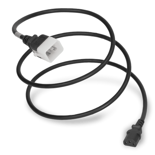 20K13-H-024 - 2FT Black Secure-Lock/P-Lock IEC320 C20 Locking to IEC320 C13 15A 250V | American Cable Assemblies