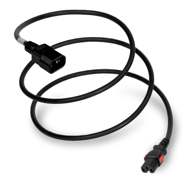 1415K-H-036 - 3FT Black A-Lock IEC320 C14  to IEC320 C15 Universal Locking 15A 250V | American Cable Assemblies 1415K-H-036 - 3FT Black A-Lock IEC320 C14  to IEC320 C15 Universal Locking 15A 250V | American Cable Assemblies
