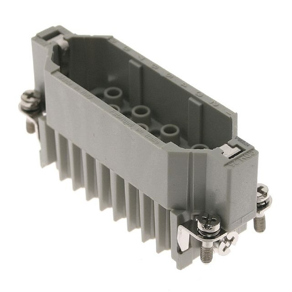 Mencom CDM-25 Standard, CD series, Male Rectangular Insert, size 66.16, 25 pin, 10 amp, Crimp | American Cable Assemblies