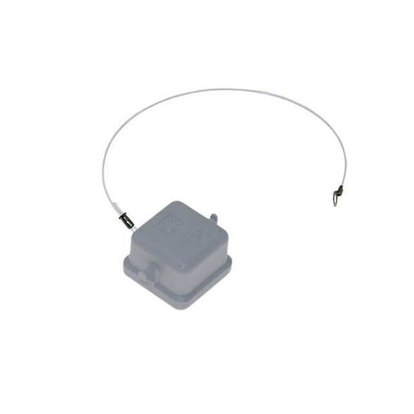 Mencom CK-03C Plastic, Rectangular Cover, size 21.21, 2 Pegs & gasket for female inserts, White | American Cable Assemblies