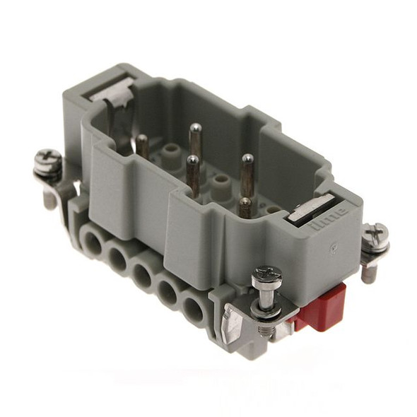 Mencom CMEM-03T Standard, CME series, Male Rectangular Insert, size 57.27, 3 pin, 16 amp, Screw | American Cable Assemblies Mencom CMEM-03T Standard, CME series, Male Rectangular Insert, size 57.27, 3 pin, 16 amp, Screw | American Cable Assemblies