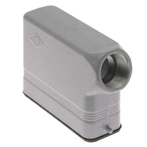 Mencom CZO-25L Standard, Rectangular Hood, size 66.16, 2 Pegs, Side PG16 cable entry | American Cable Assemblies