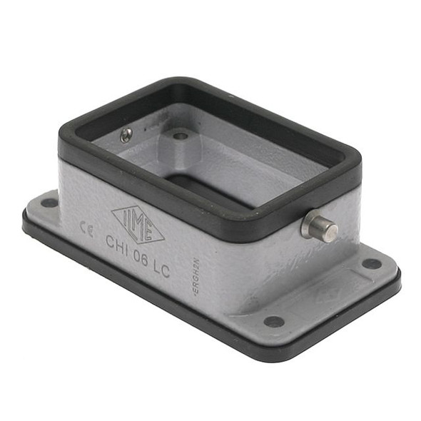 Mencom CHI-06LC Standard, Rectangular Base, Bulkhead mount, size 44.27, 2 Pegs | American Cable Assemblies