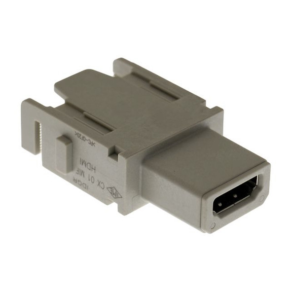 Mencom CX-01MIF Standard MIXO Data Series, Rectangular Female Modular Insert, HDMI, Form A, 1 Module, 40V, 0.5A | American Cable Assemblies